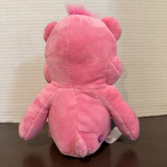 Care Bears Cheer Bear 9" Plush Stuffed Animal Pink Rainbow Basic Fun Toy - Picture 4 of 10